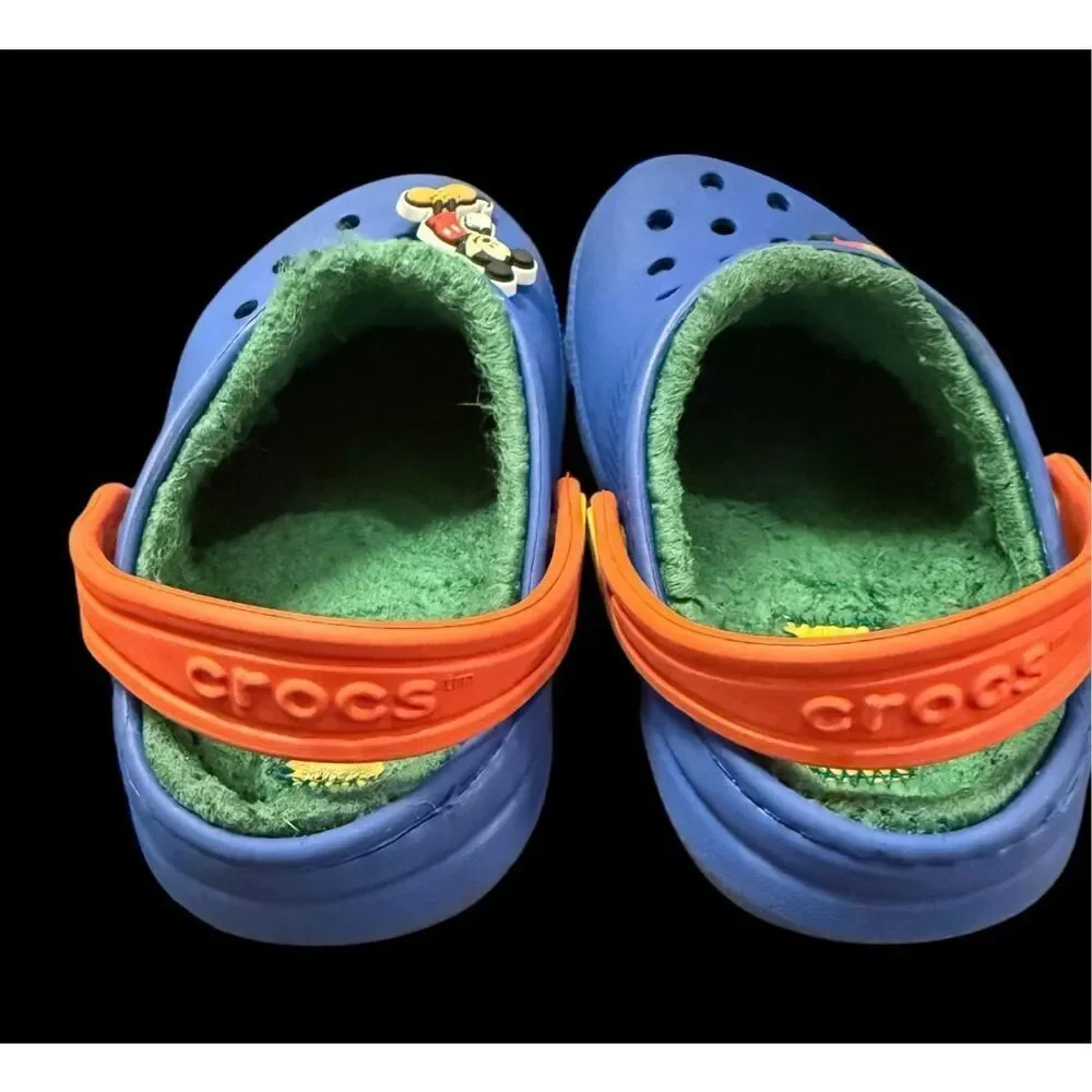 Crocs Kids Classic Lined Clogs Little Kids Sz. 6 Summertime Mickey Mouse